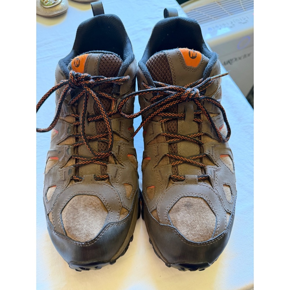 Merrell Moab FST Mens Hiking Shoes Dark Earth Orange Vibram  Size 14‎ Gorp Core